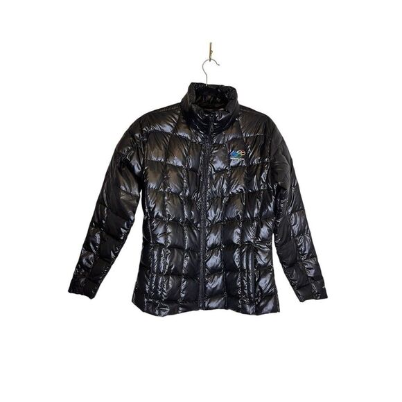 Obermeyer Womens Large Black Quilted Puffer Jacket Squaw Valley Olympics Size M